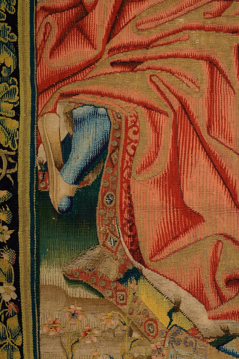 tapeçaria flamenga. Patrimonio Nacional (Despedida de Cristo/Despedida de Cristo/Cristo se despede de sua mãe). série: El Dosel de Carlos V/O Céu de Carlos V. de Jan van II Coninxloo
