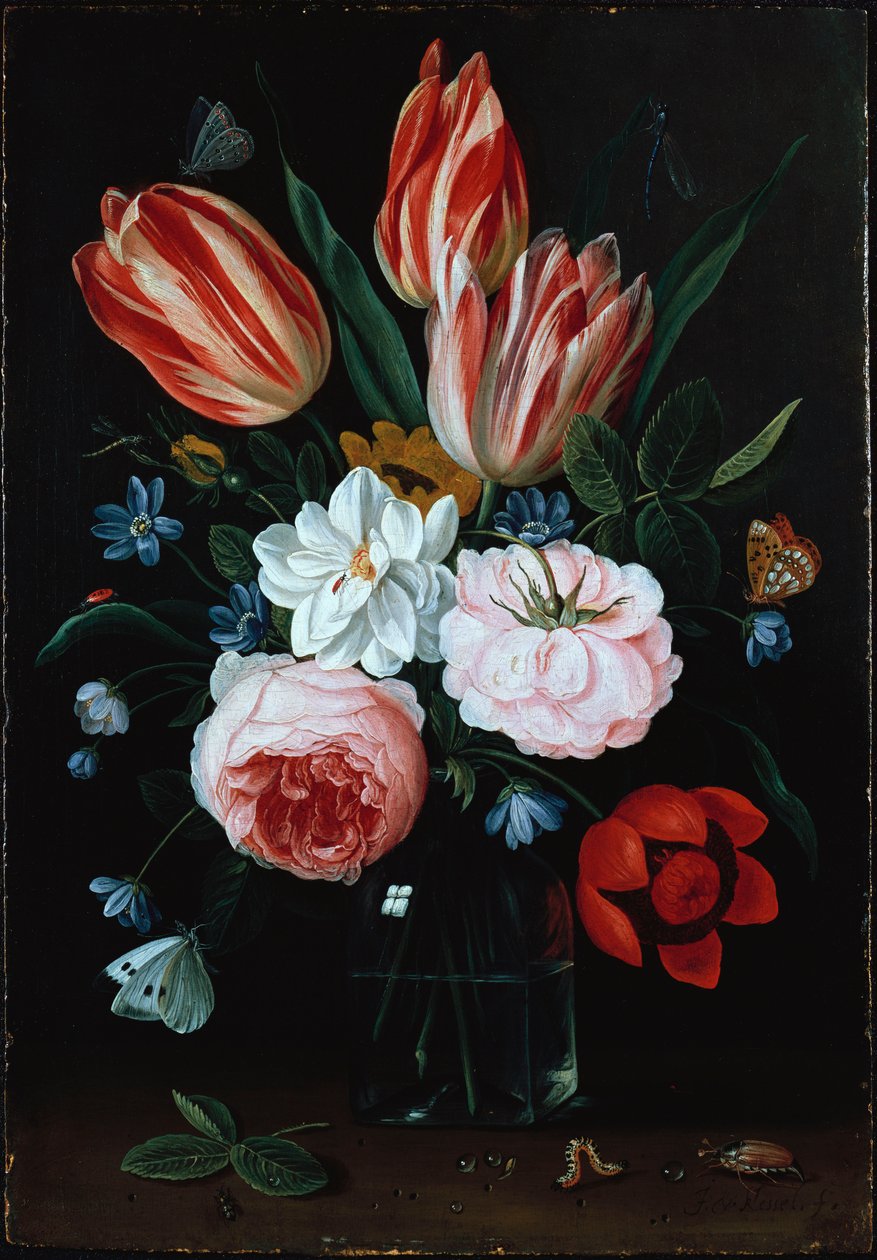 Flores em um vaso de Jan van Kessel