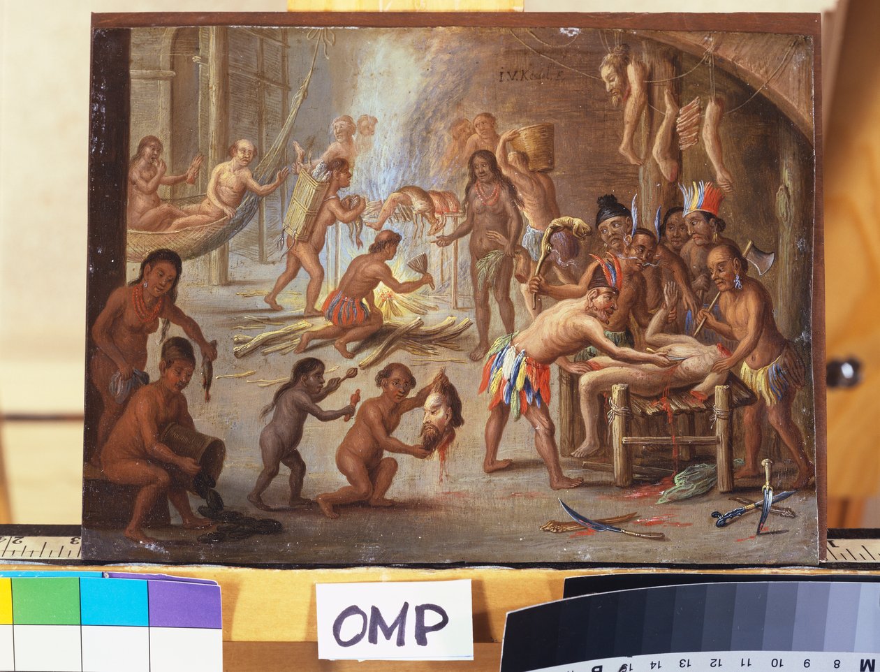 Índios como canibais de Jan van Kessel