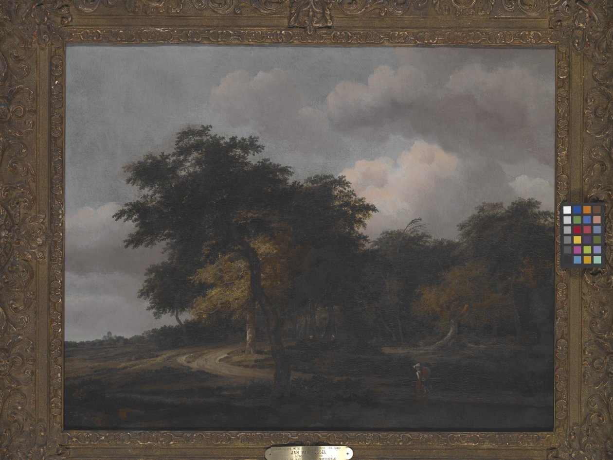 Paisagem com Huis Ten Bosch, cerca de 1660 (óleo sobre tela) de Jan van Kessel