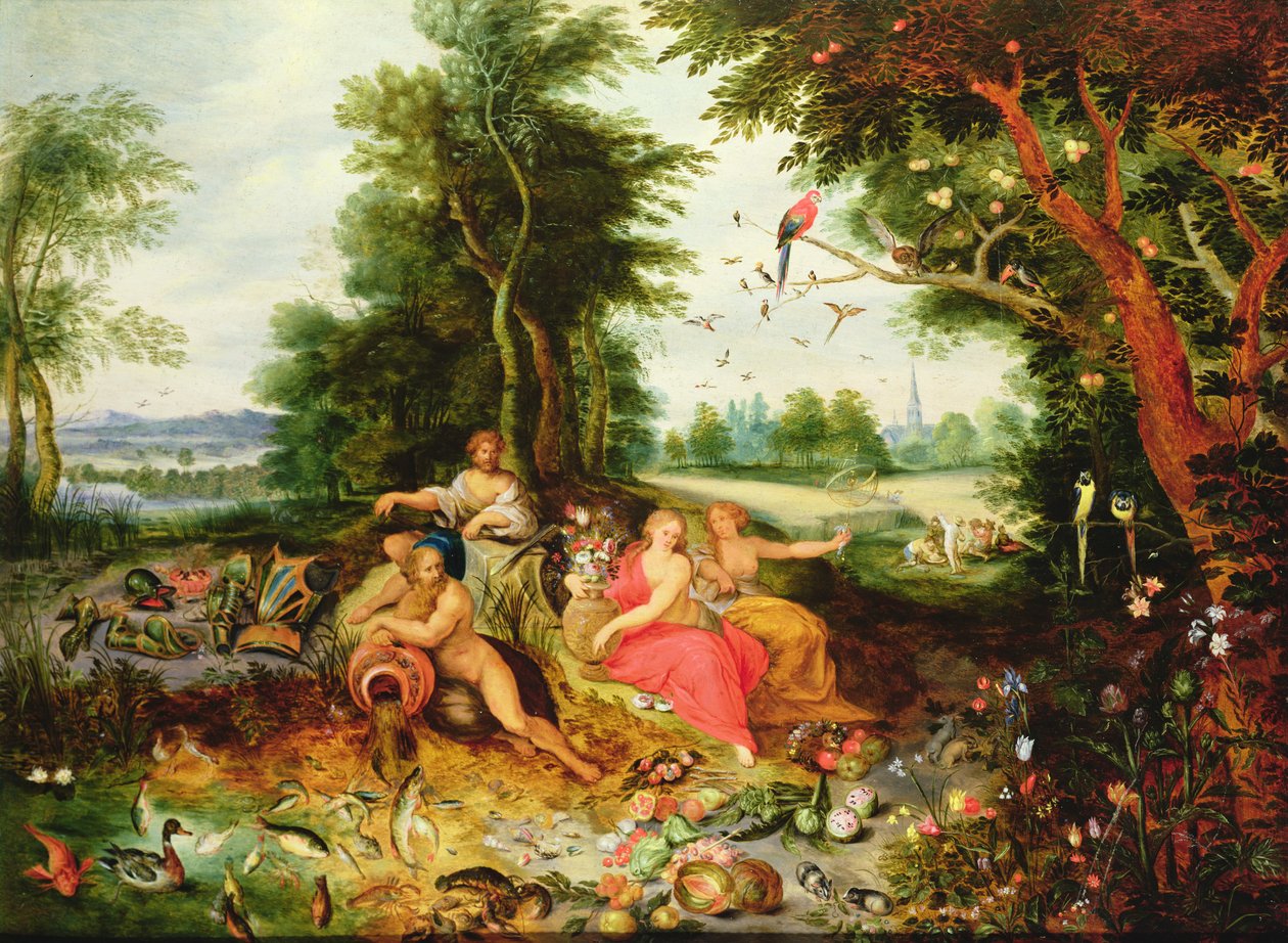 Os quatro elementos de Jan van Kessel the Elder