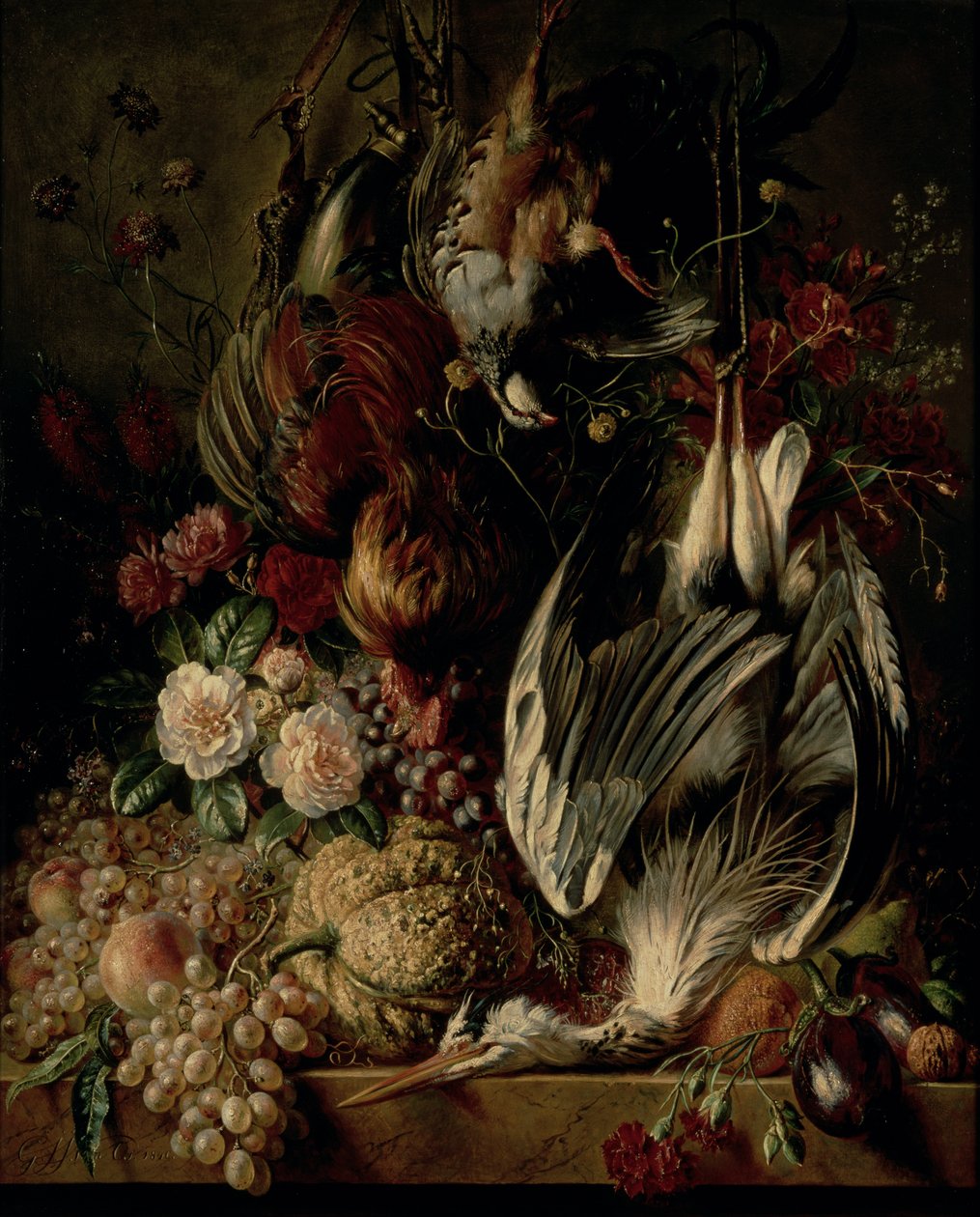 Ainda vida, 1840 de Jan van Os