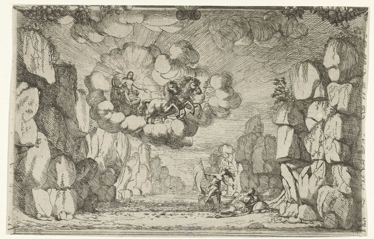 O aparecimento da Apollo
Desenhos para cenários (título da série) de Jan van Ossenbeeck