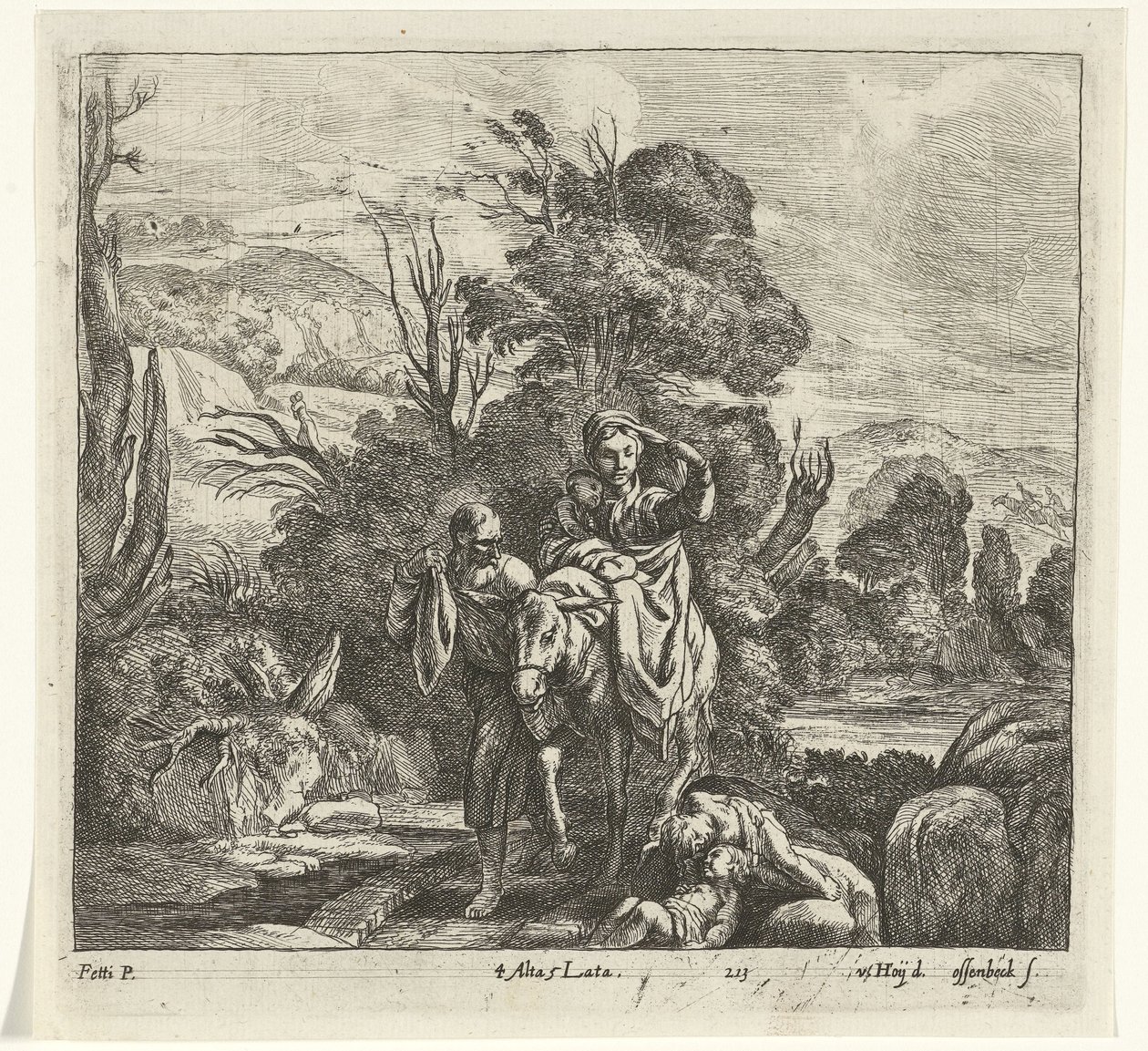 Voo para o Egipto de Jan van Ossenbeeck