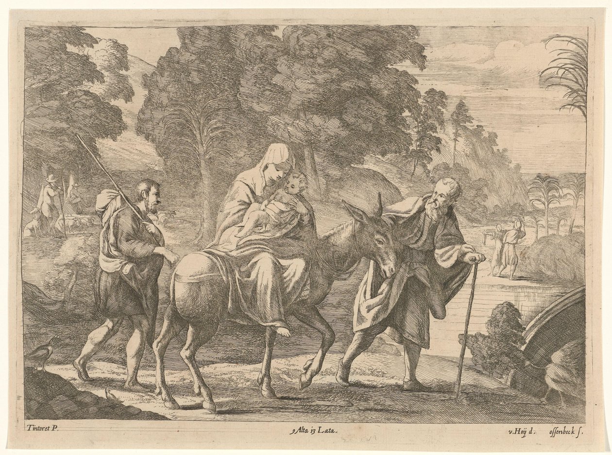 Voo para o Egito de Jan van Ossenbeeck