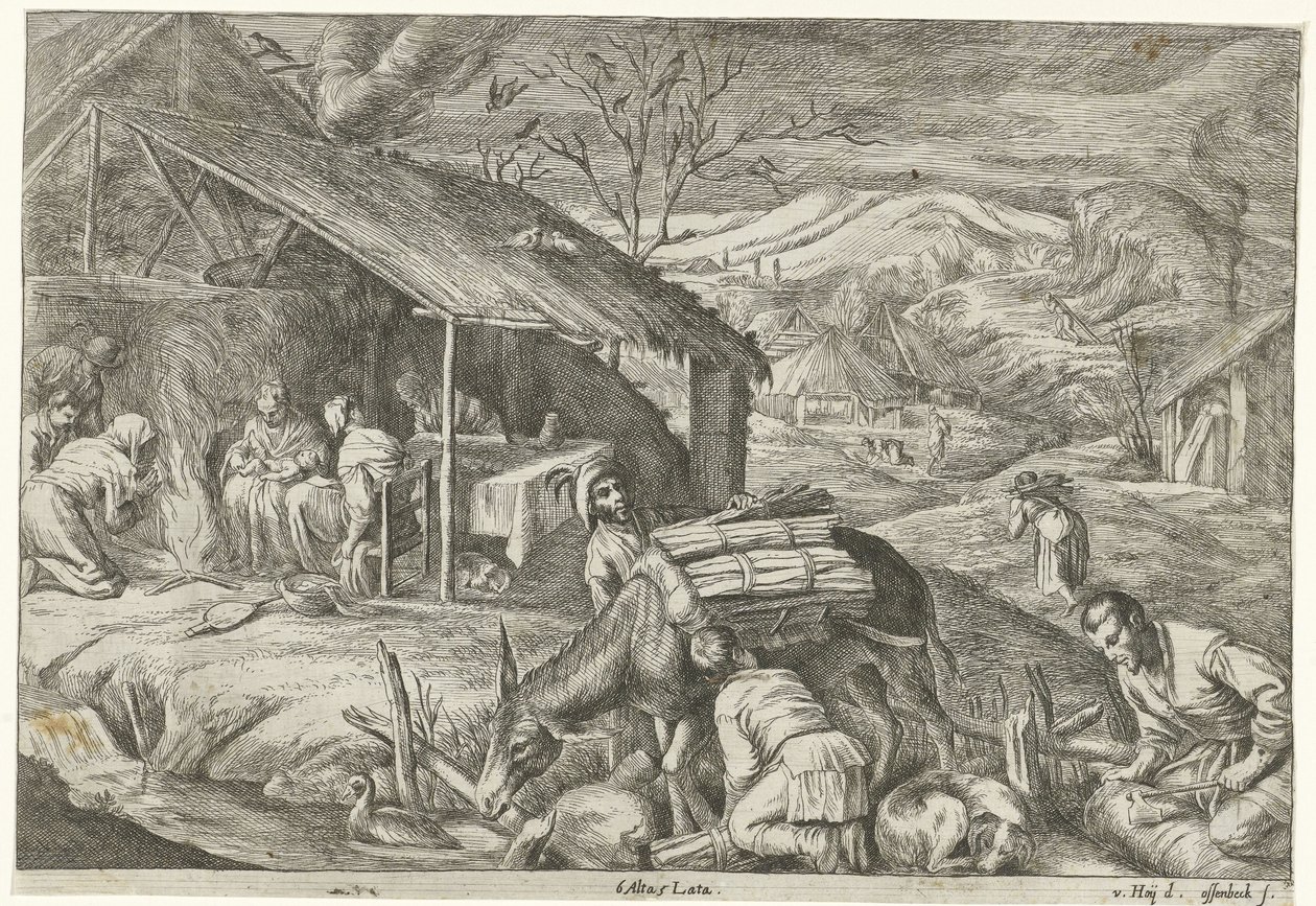 Inverno As Quatro Estações (título da série) de Jan van Ossenbeeck