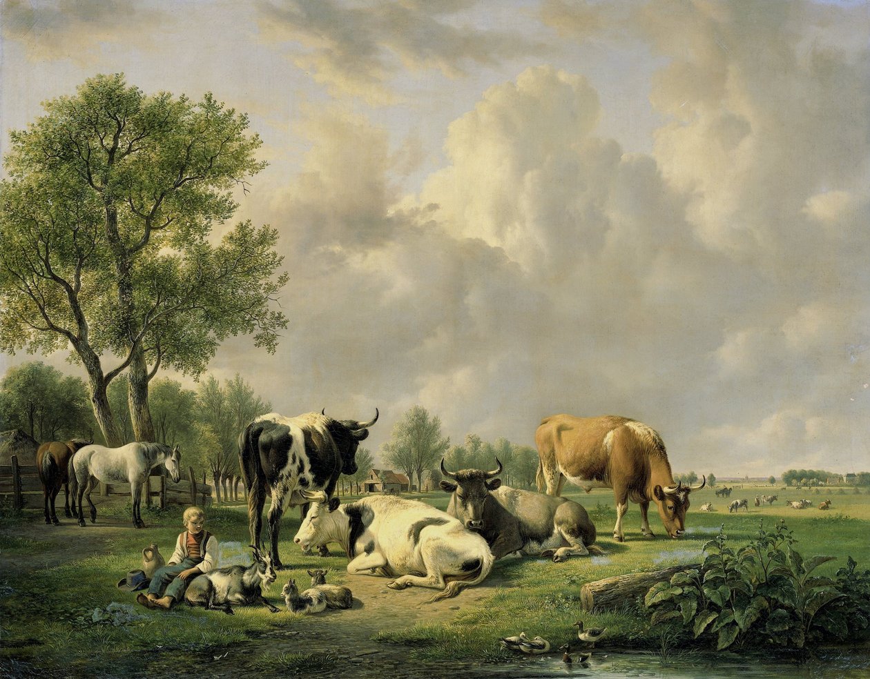 Prado com Animais de Jan van Ravenswaay