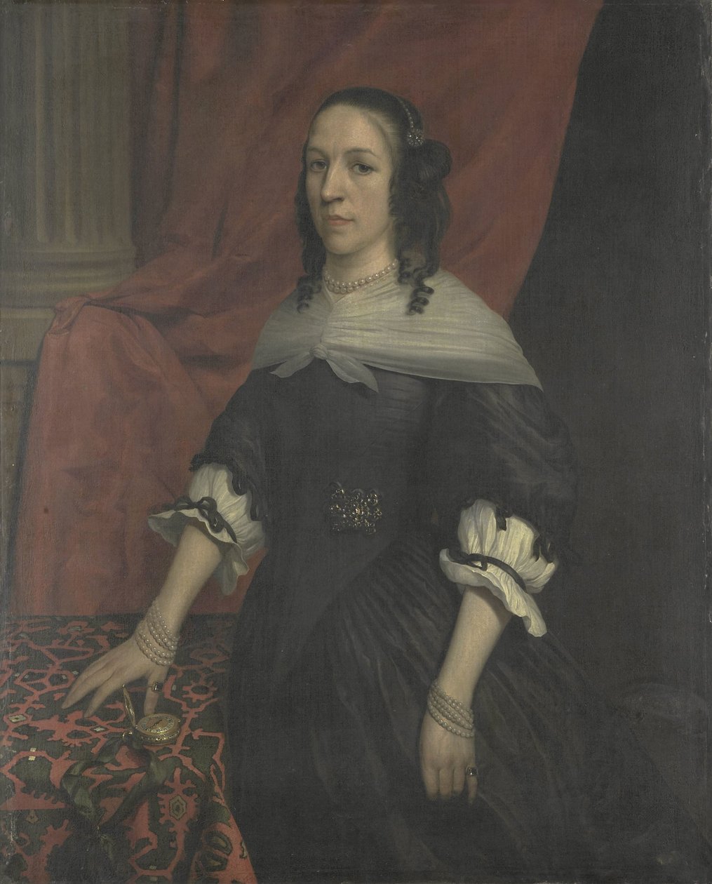 Retrato de uma mulher, possivelmente Anna van Bourgondië, fundadora da Slot Windenburg op Dryschor (Schouwen) e esposa de Adolf van Kleef de Jan van Rossum