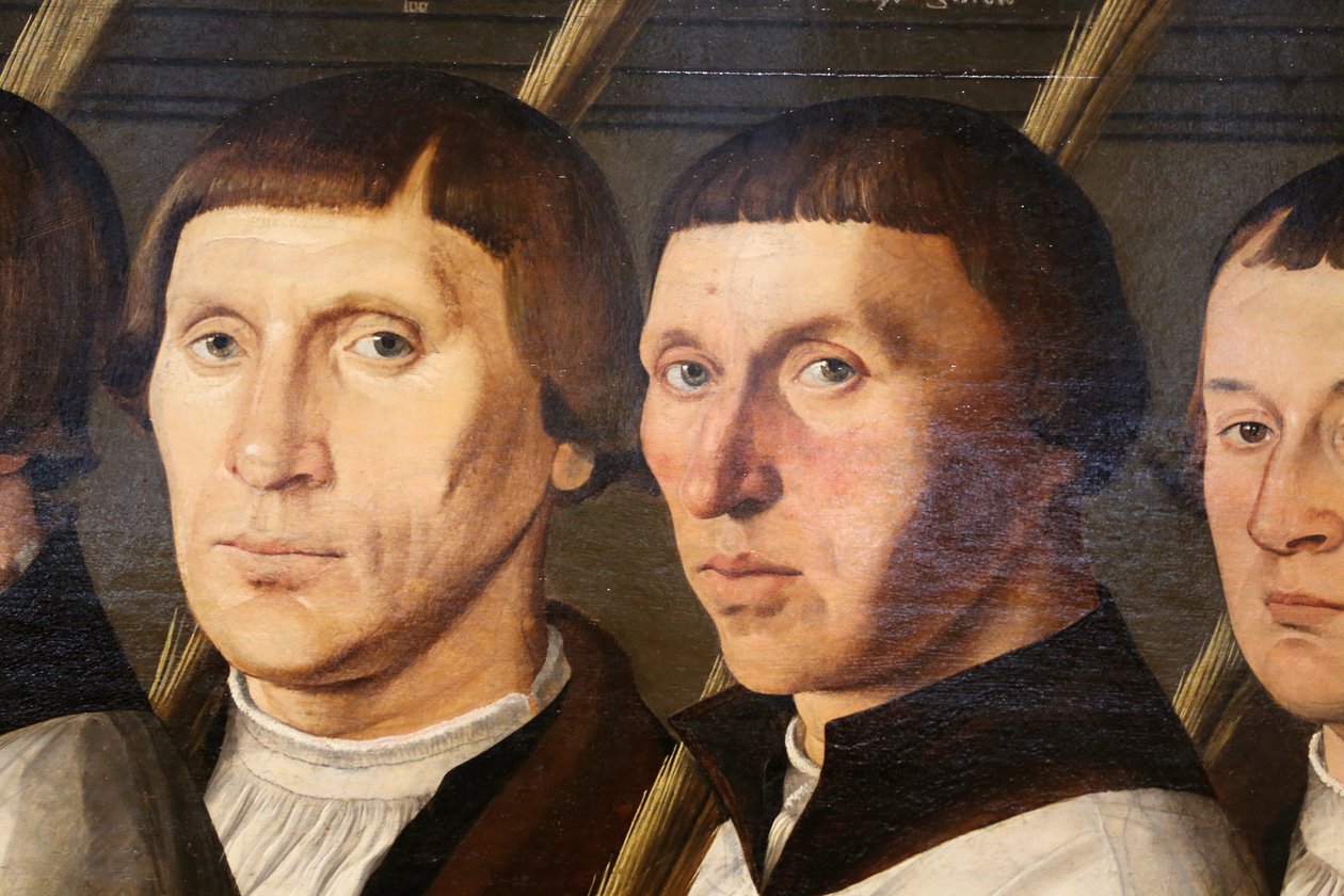 Grupo Retrato dos peregrinos de Jerusalém de Jan van Scorel