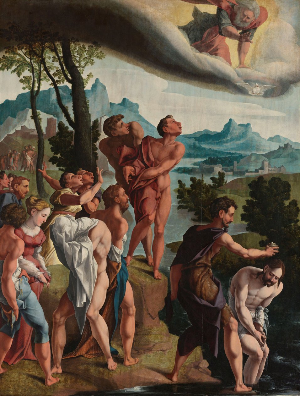 O Batismo de Cristo de Jan van Scorel