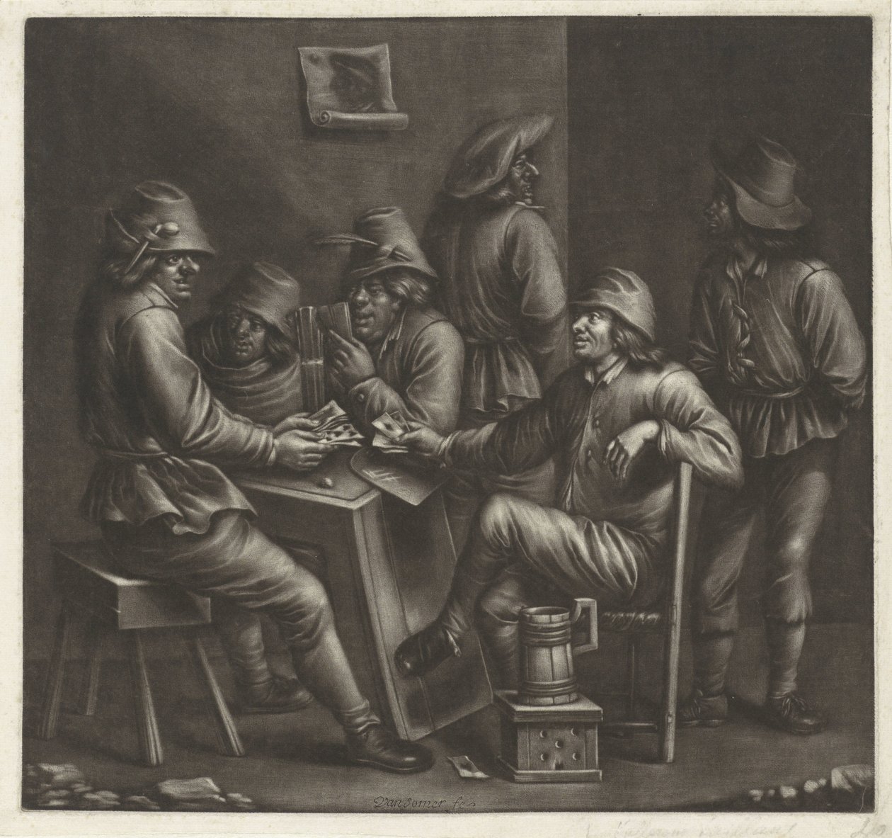 Jogadores de cartas de Jan van Somer