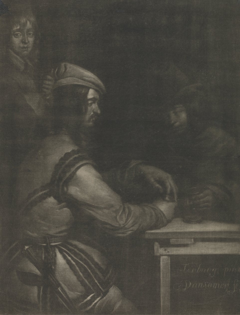 Cena de uma estalagem de Jan van Somer