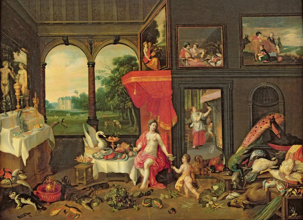 Alegoria do Gosto de Jan van and Balen, Hendrik van Kessel