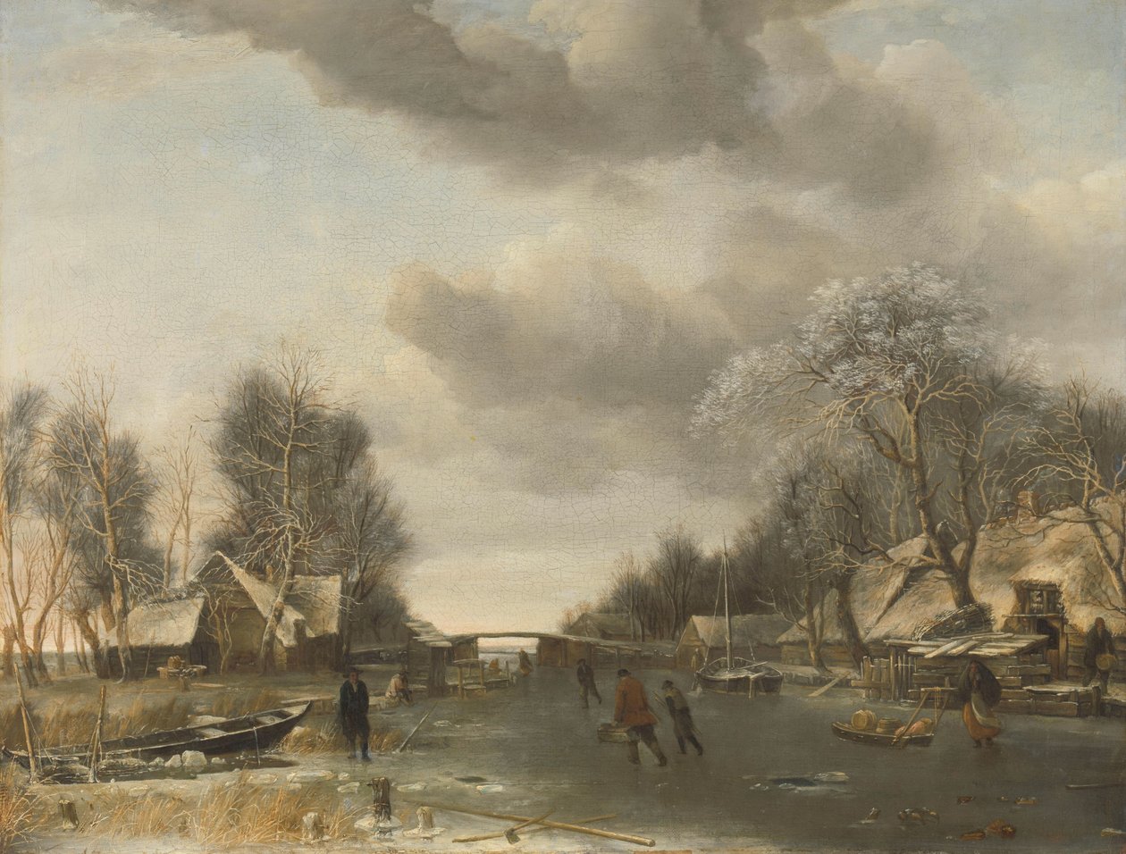 Cena de inverno de Jan van de Cappelle
