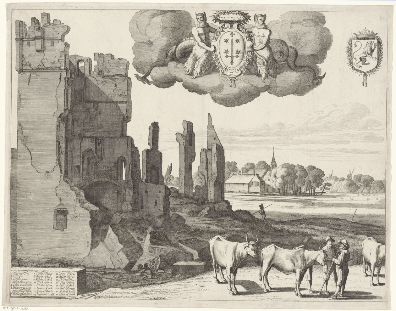 Vista de Haarlem (página esquerda) haerlem de Jan van de Velde (II)