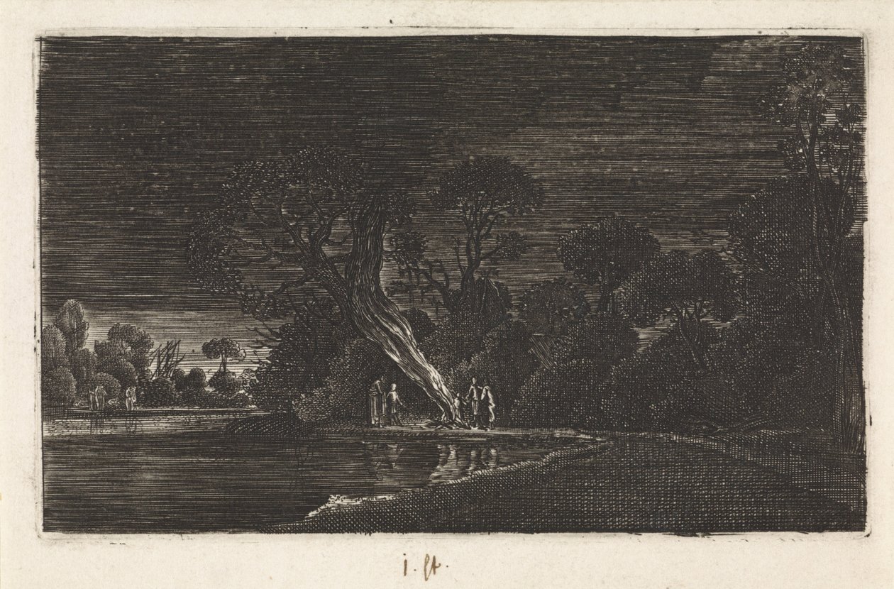 Paisagem à luz da lua de Jan van de Velde (II)