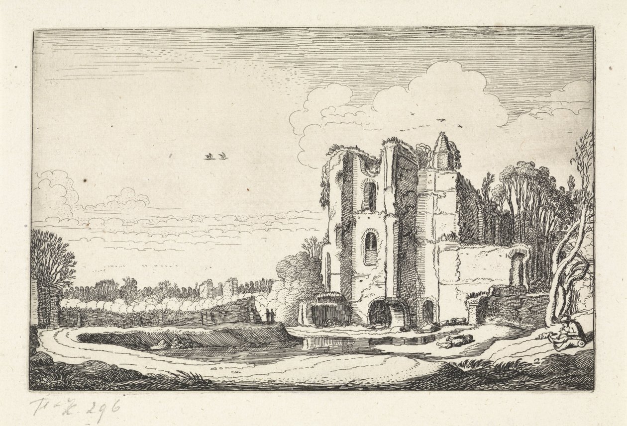 Ruínas do castelo de Brederode
Paisagens (título da série)
Amenissimae aliquot requculae (título da série) de Jan van de Velde (II)