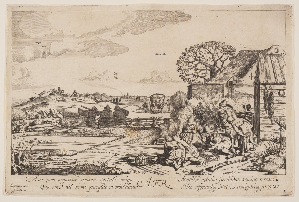Ar (com vista para Haarlem), de Os Quatro Elementos de Jan van de Velde II