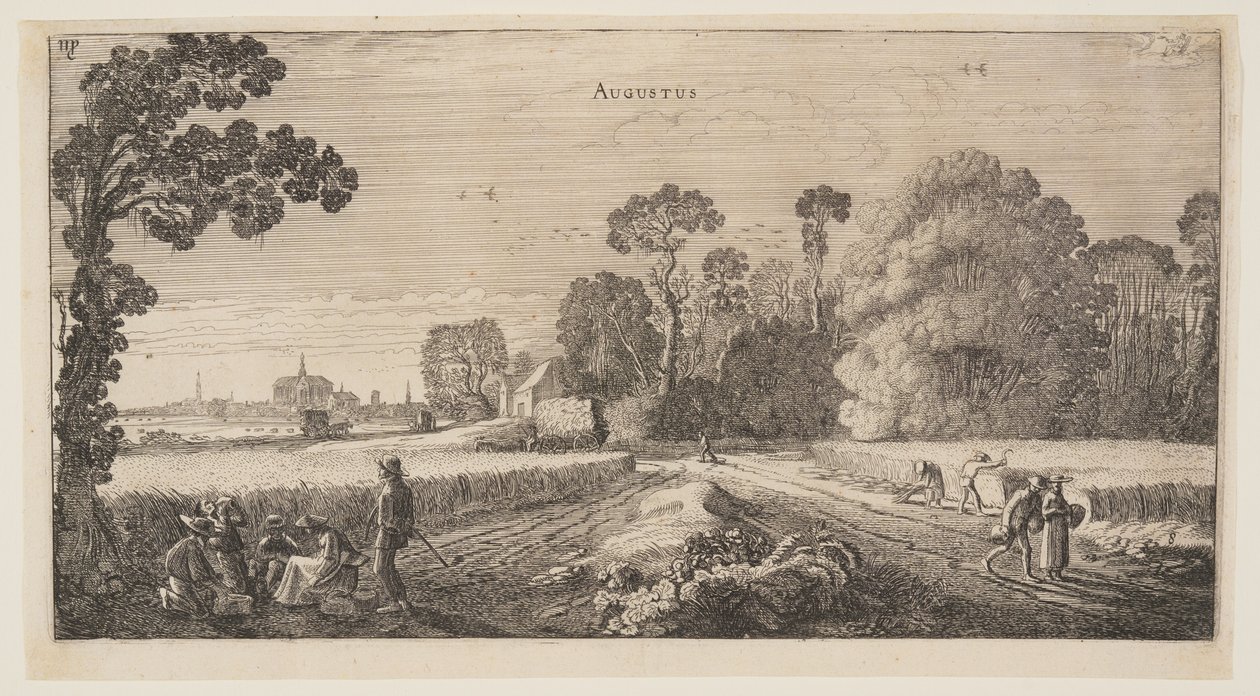 agosto, de Os Doze Meses do Ano de Jan van de Velde II