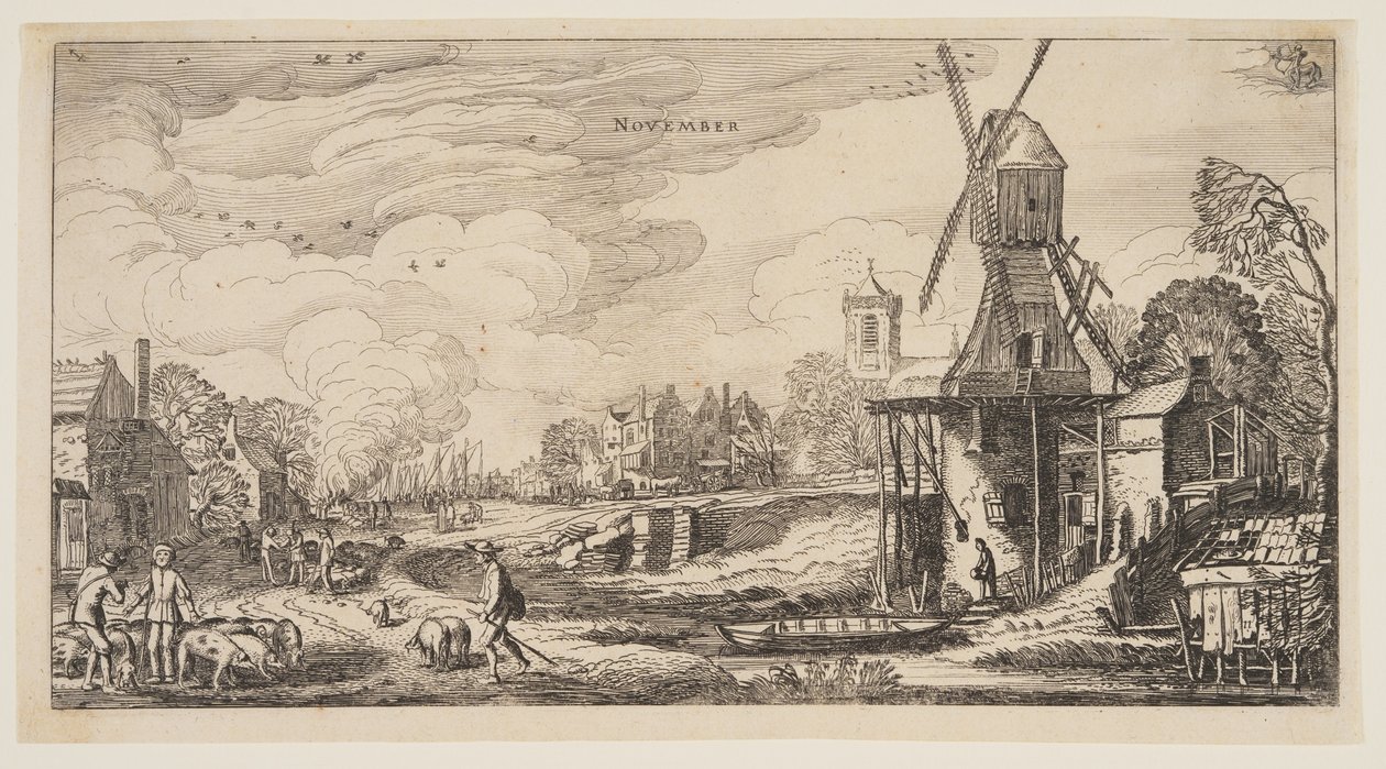 novembro, de Os Doze Meses do Ano de Jan van de Velde II