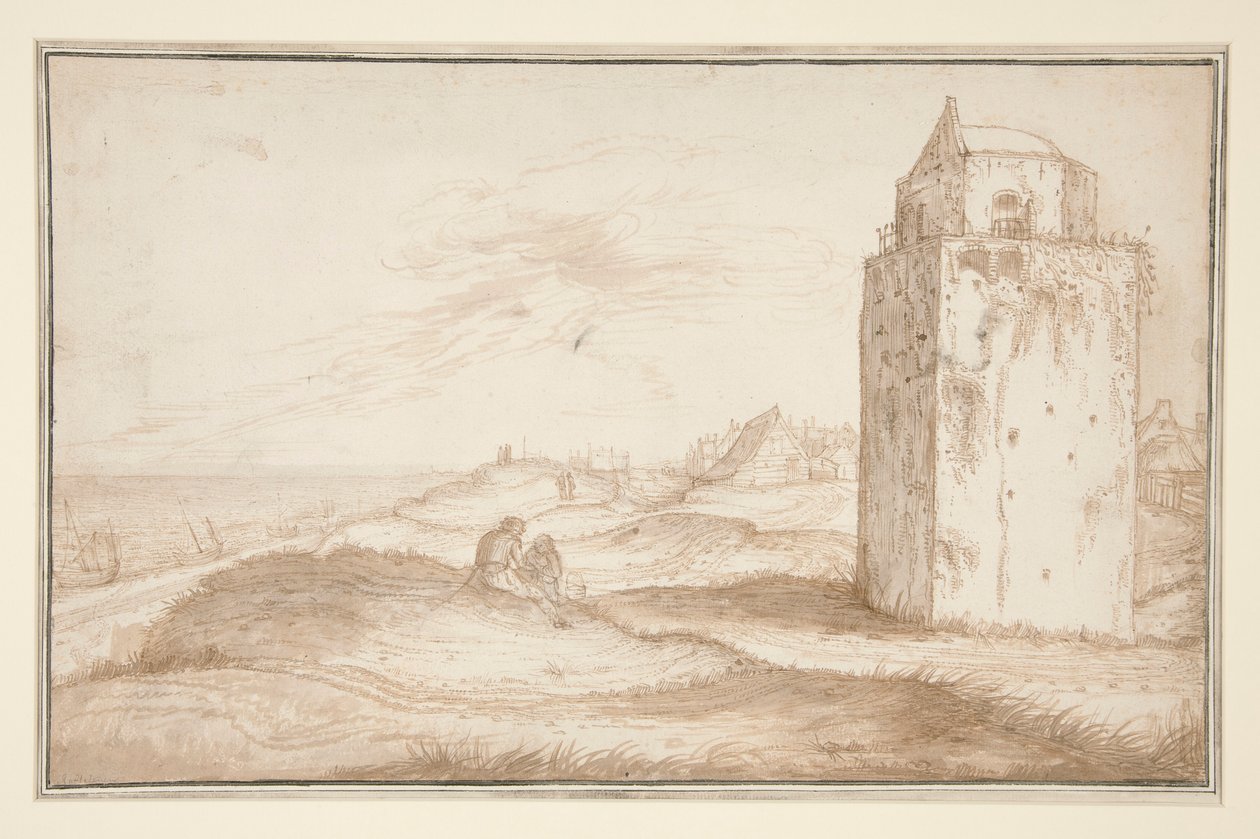 As Dunas e o Farol perto de Zandvoort de Jan van de Velde II