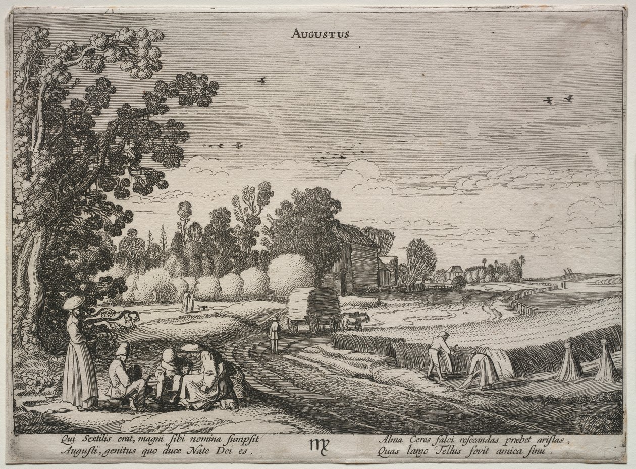 Os doze meses: agosto de Jan van de Velde II