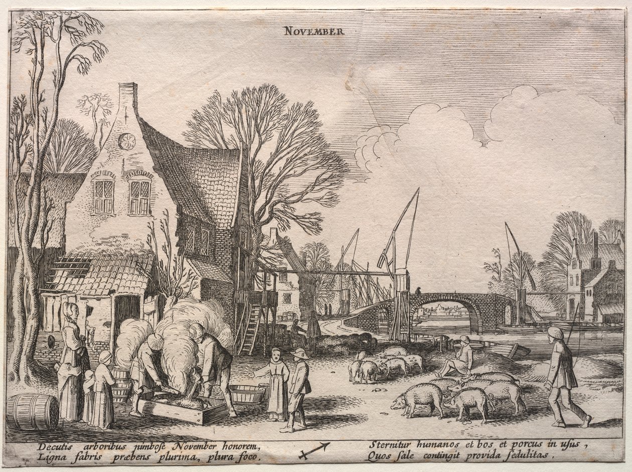 Os doze meses: novembro de Jan van de Velde II