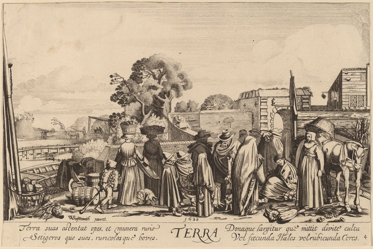 Earth de Jan van de Velde II after Willem Buytewech