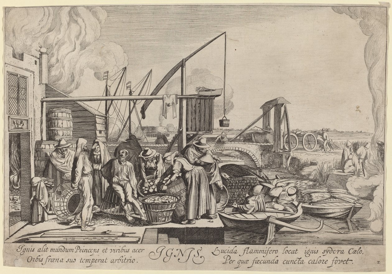 Ignis (Fogo) de Jan van de Velde II, after Willem Buytewech