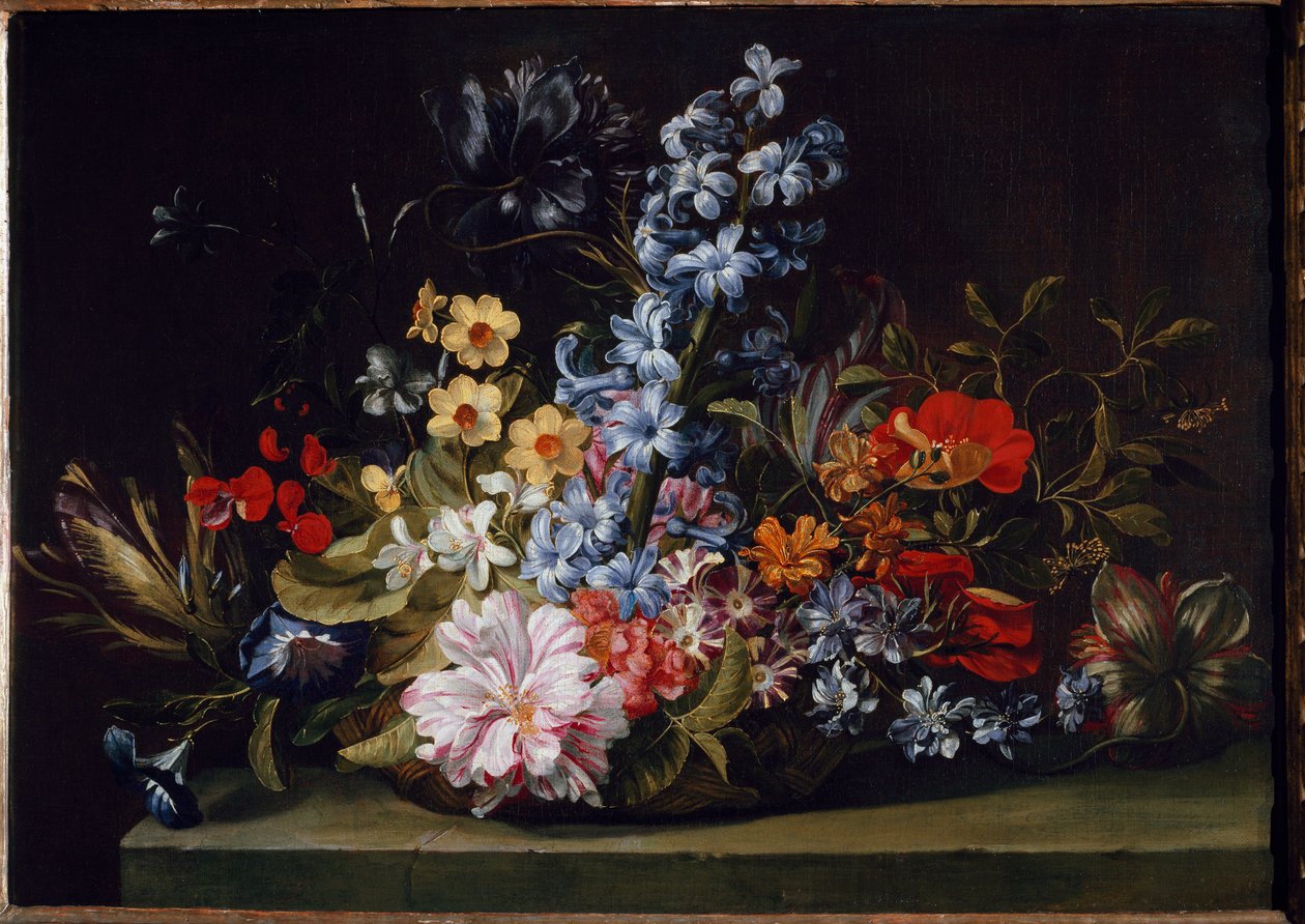 Cesto de Flores (Pintura de Jan van den Hecke