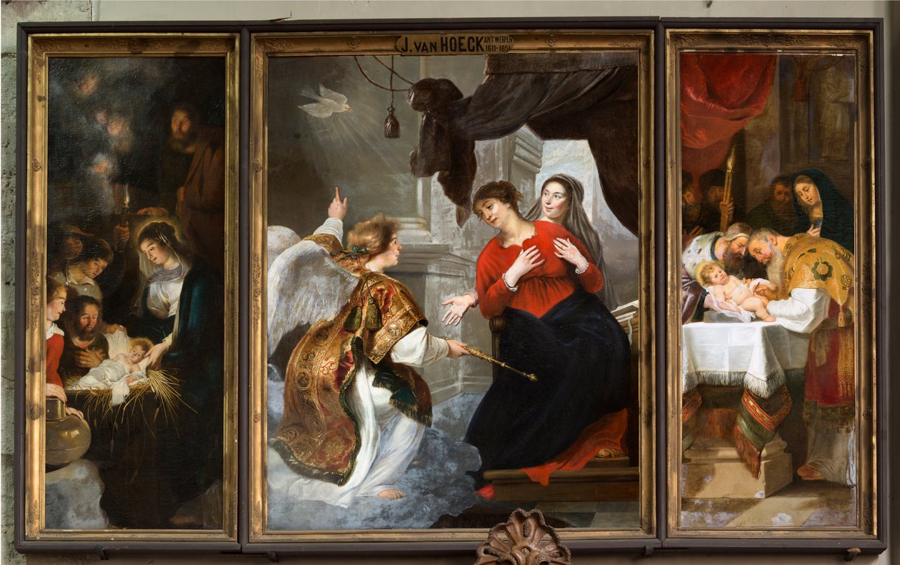 Igreja Matriz (Igreja Paroquial de Nossa Senhora). Interior. quadro. de Jan van den Hoecke
