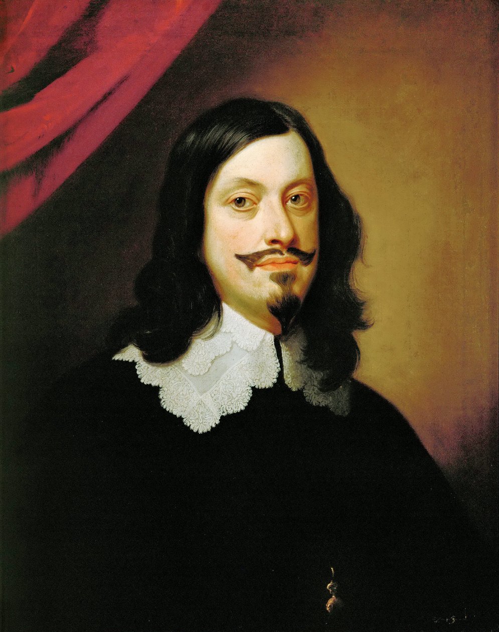 Retrato do Imperador Fernando III (1608-1657) de Habsbourg - Jan van den Hoecke (van Hoek, van Hoeck, Vanhoek) (1611-1651). Óleo sobre tela, c. 1643. Dimensão : 74,5x61 cm. Museu de História de Arte, Vienne de Jan van den Hoecke