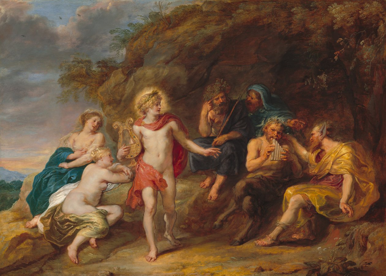 O julgamento de Midas, c. 1640. de Jan van den Hoecke