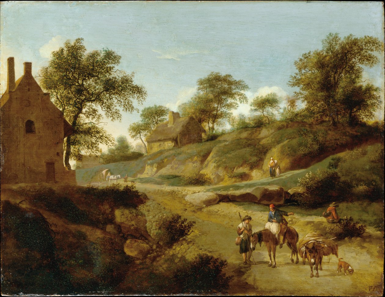 Numa estrada rural de Jan van der Heyden