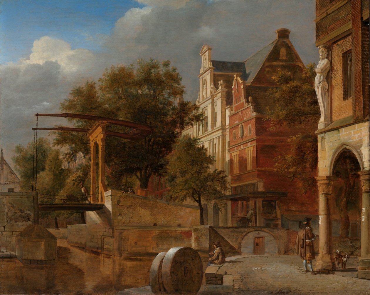 A ponte levadiça A ponte levadiça de Jan van der Heyden