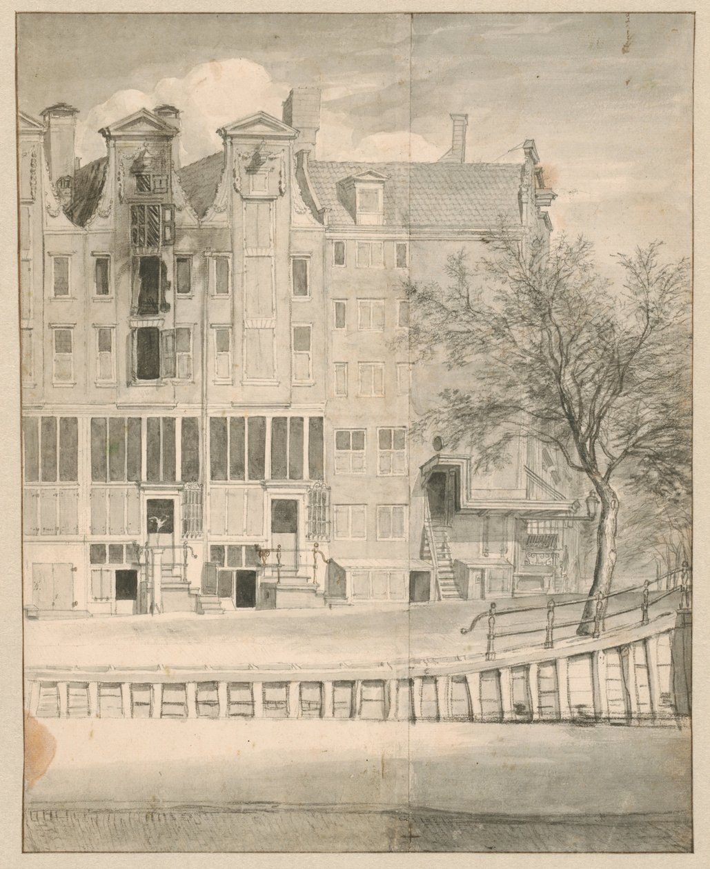 Casa incendiada em Leidsegracht, 1684 de Jan van der Heyden