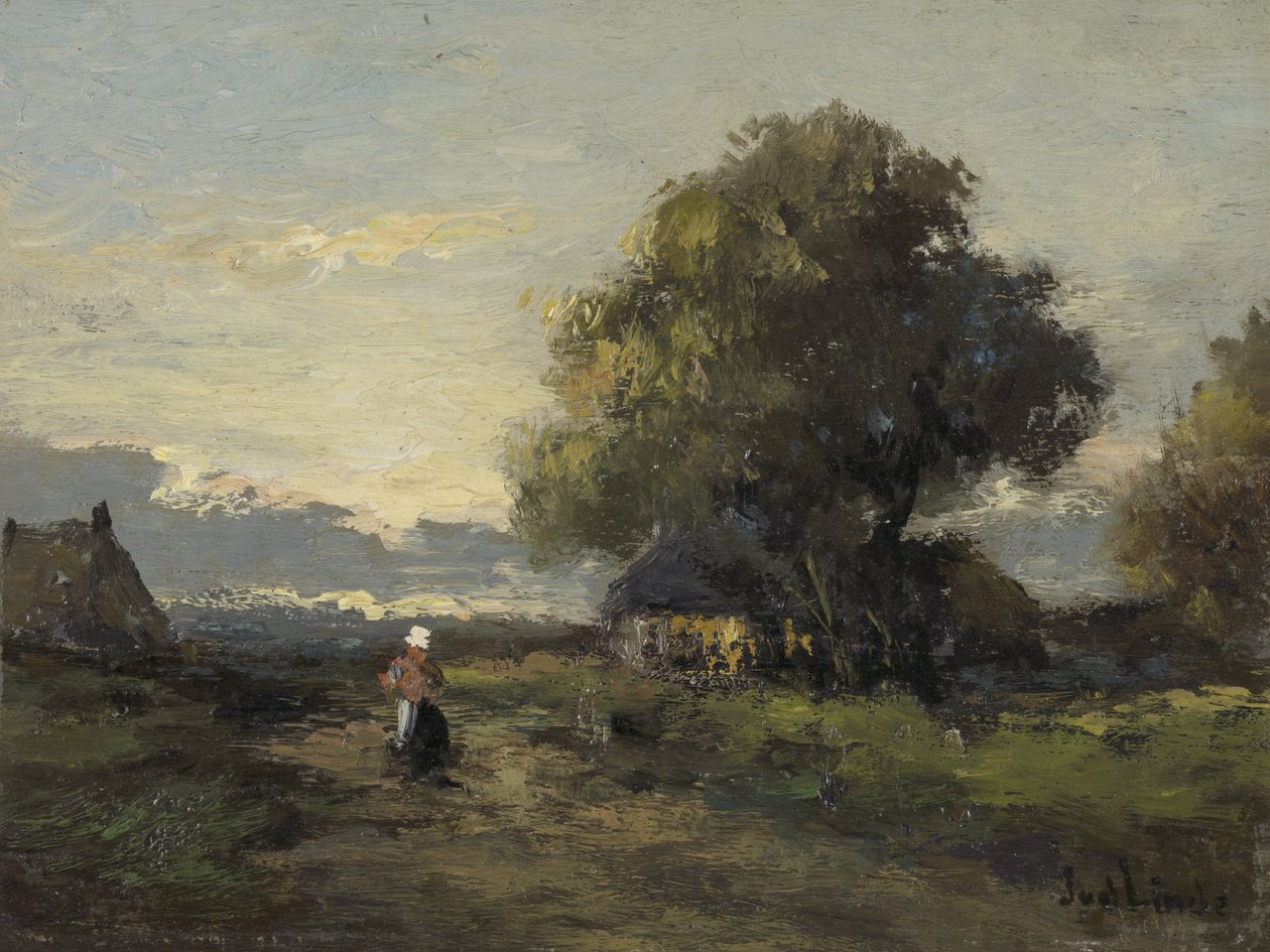 Paisagem com Casas de Campo de Jan van der Linde