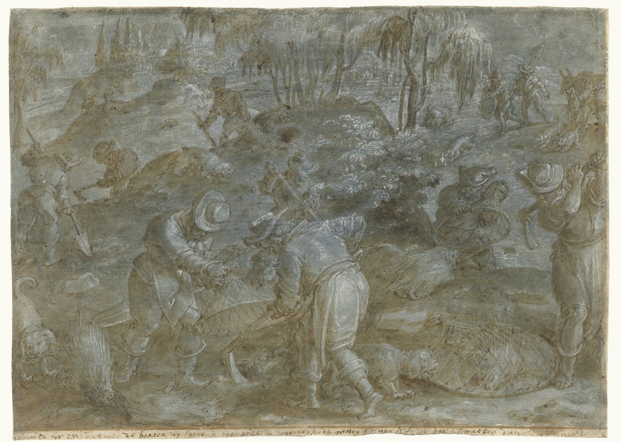 Caça ao porco-espinho Grupos de caça, vol. 2 (título da série) de Jan van der Straet