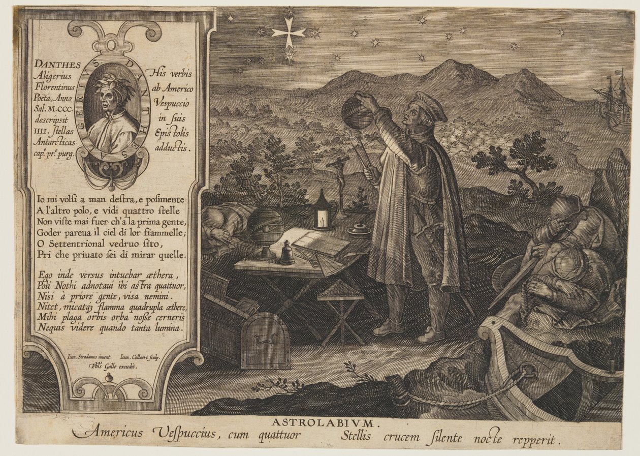 O Astrolábio - Américo Vespúcio, de Nova Reperta de Jan van der Straet