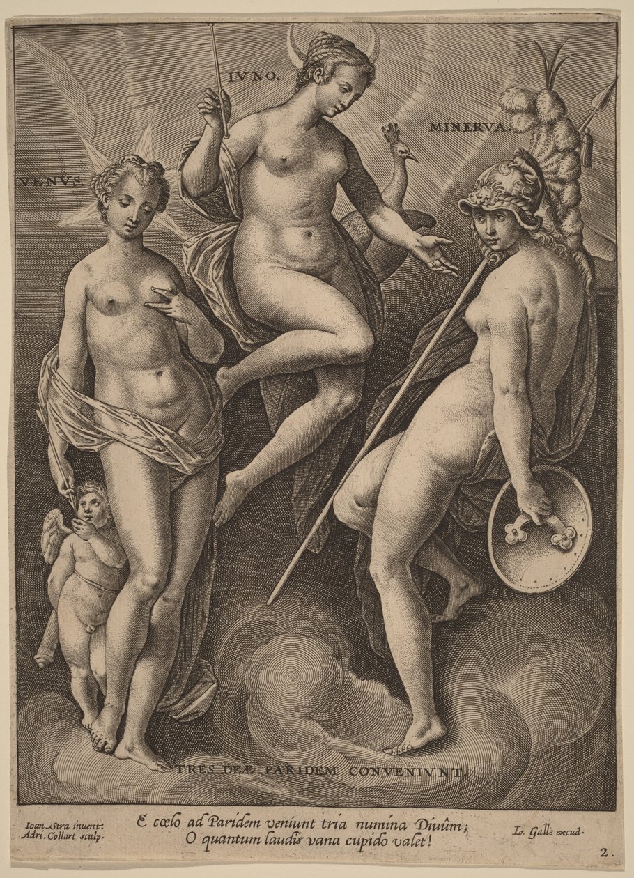 Vénus, Juno e Minerva de Jan van der Straet