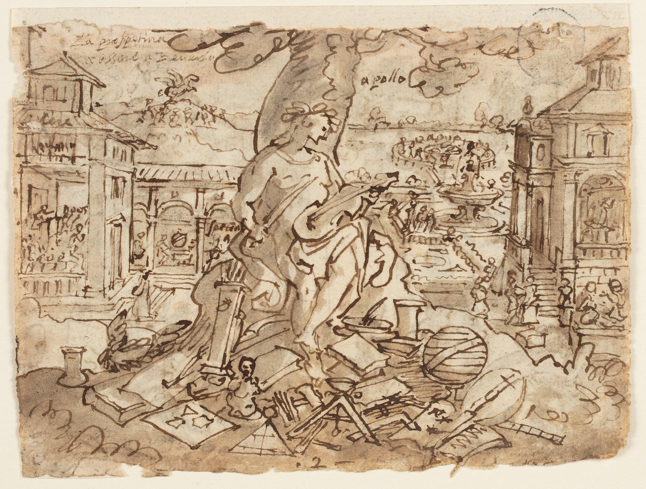Apolo (Cartas) de Jan van der Straet, called Stradanus
