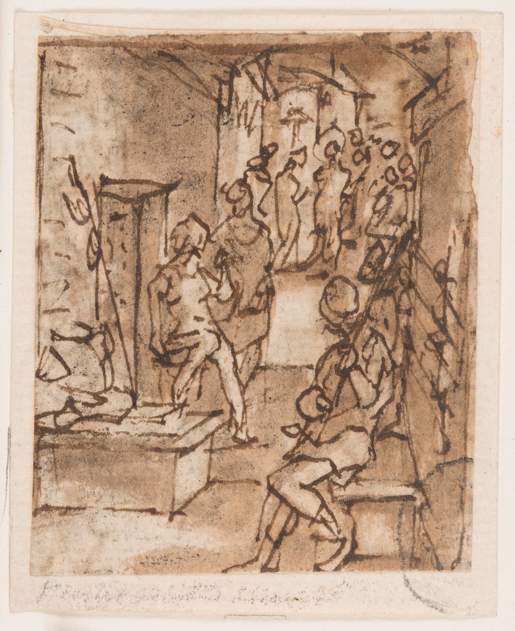 Flagelação (?) de Jan van der Straet, called Stradanus