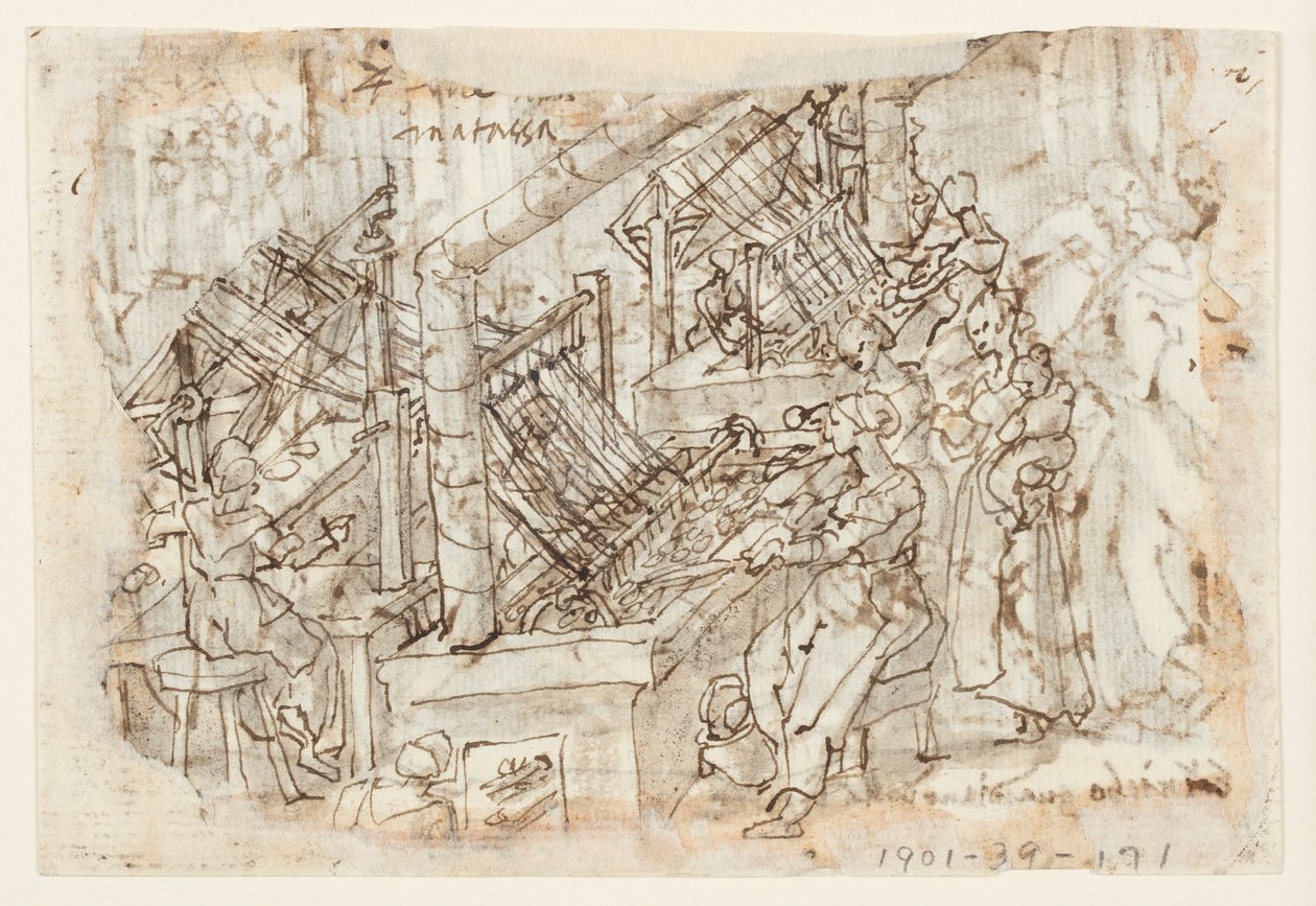 Sericultura, Descontrair Casulos de Jan van der Straet, called Stradanus
