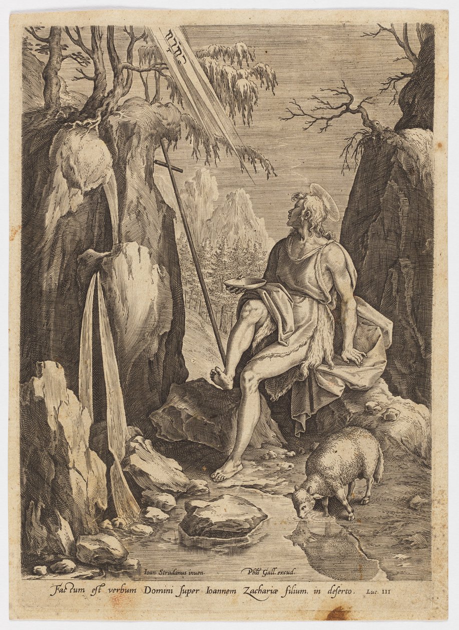 São João Batista no Deserto de Jan van der Straet, called Stradanus