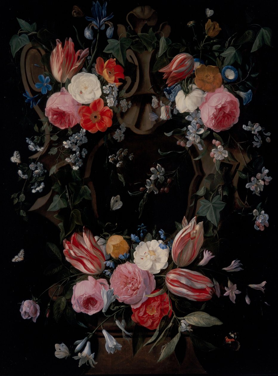 Uma grinalda de flores de Jan van the Elder Kessel