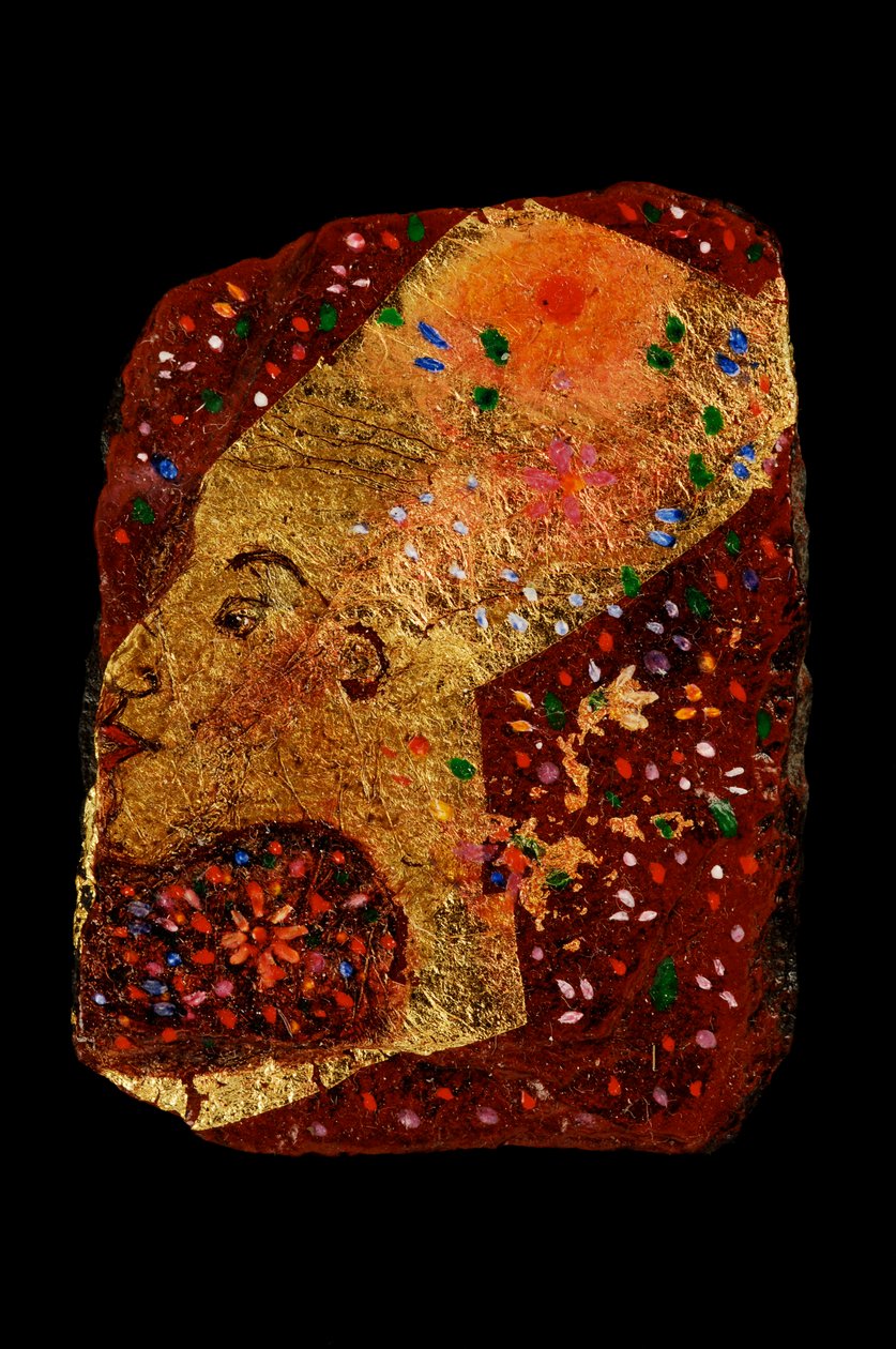 Rainha Africana, 2007 (óleo sobre ardósia) de Jane Deakin