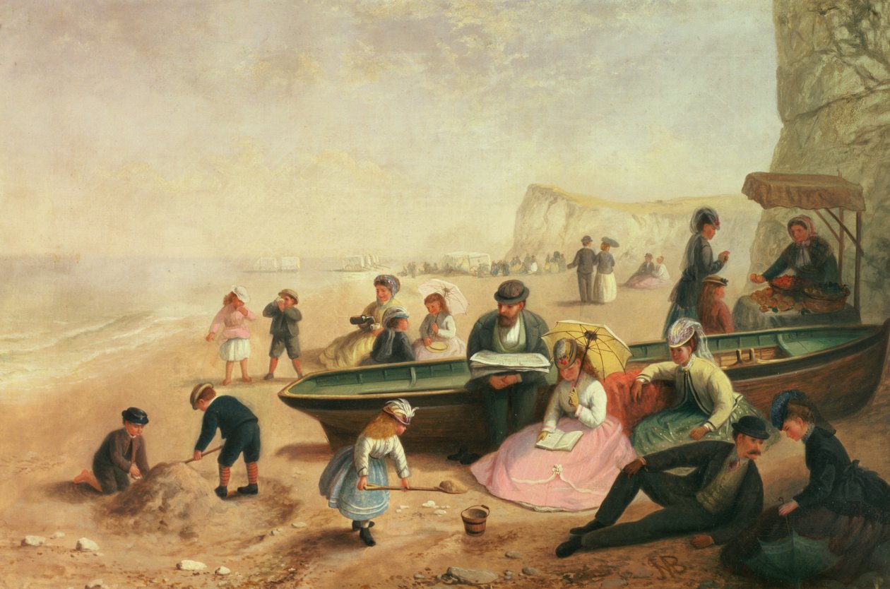 Uma cena à beira-mar de Jane Maria Bowkett