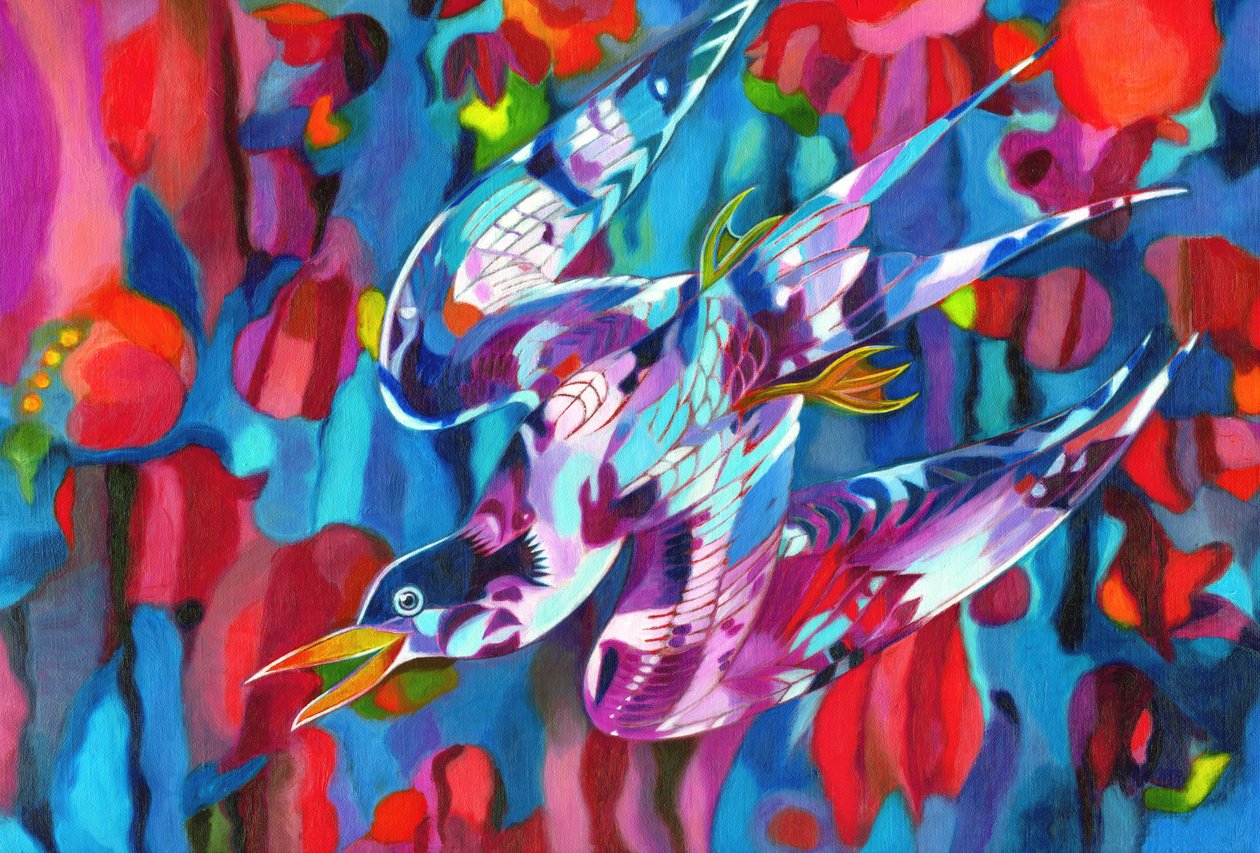 Pássaro de mergulho, 2013, de Jane Tattersfield