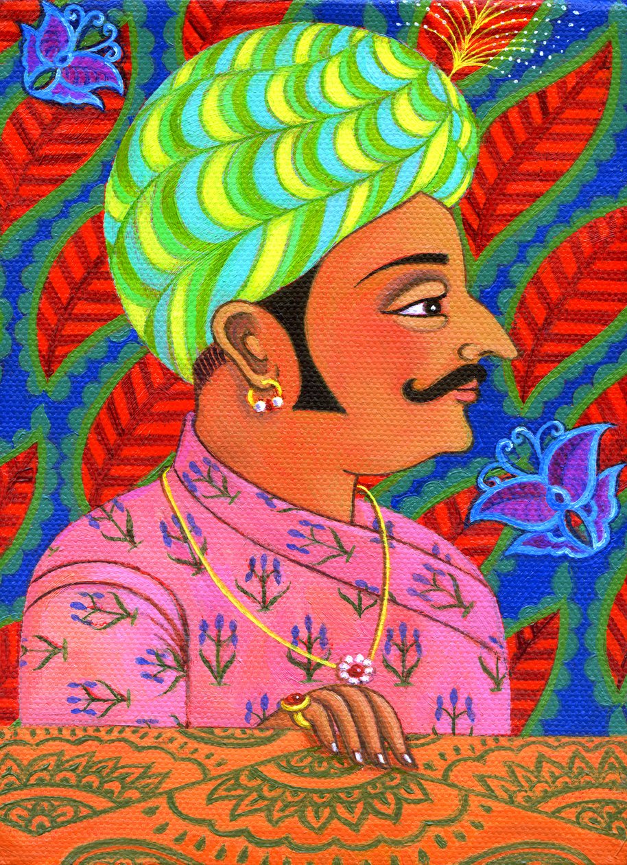 Maharaja com borboletas, 2011, de Jane Tattersfield