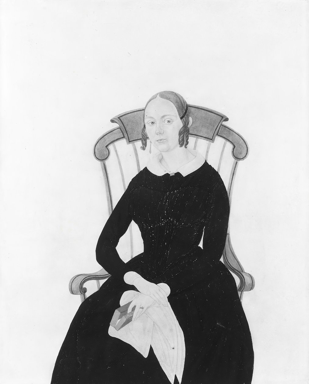 A senhora sentada num Boston Rocker, . de Jane Anthony Davis